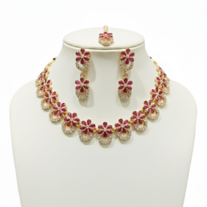 Imperial Ruby Floral Set