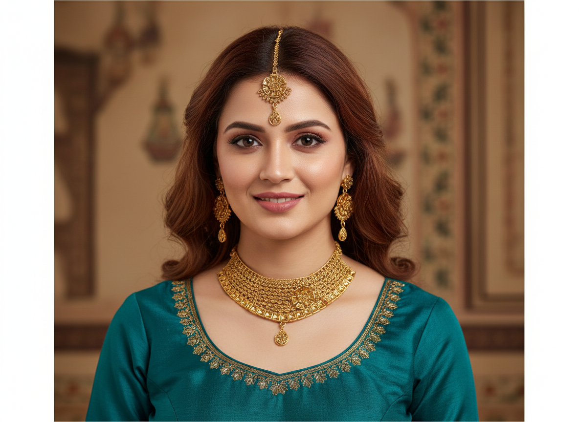 The Rajwadi Filigree Choker (Aurelian Lattice) - Image 3