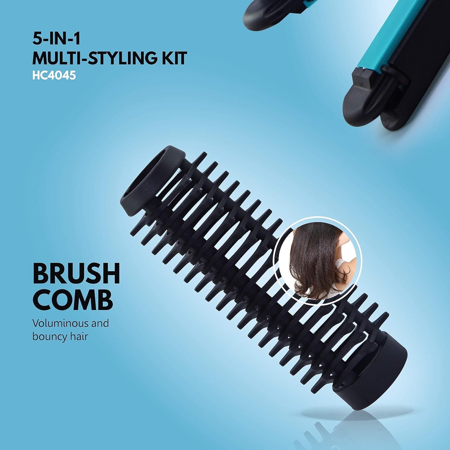 Havells 5-in-1 Multi Styling Kit - Straightener, Curler, Crimper, Conical Curler & Volume Brush - Image 7