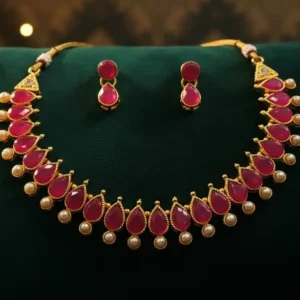 Royal Gwalior Pearl & Stone Set