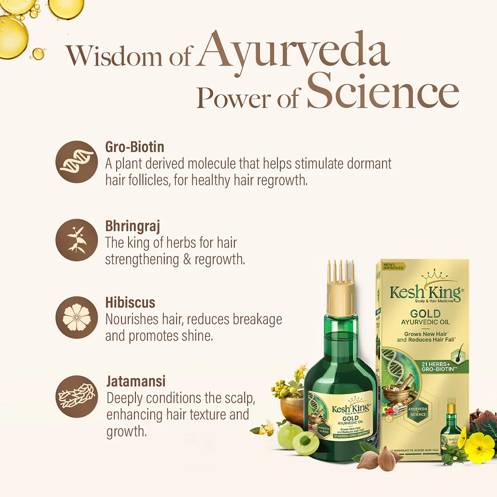 Kesh King Gold Ayurvedic Oil - Hair Oil - Image 4