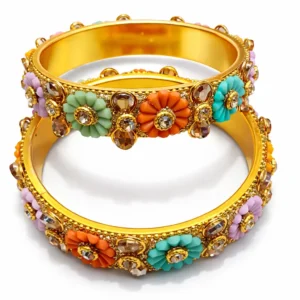Elegant Garden Blossom Bangles