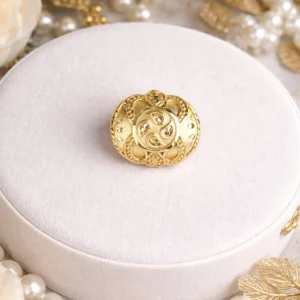 Celestial Filigree One Gram Gold Plated Statement Ring