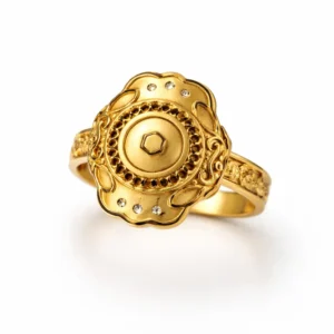 Regal HexaBloom One Gram Gold Ring