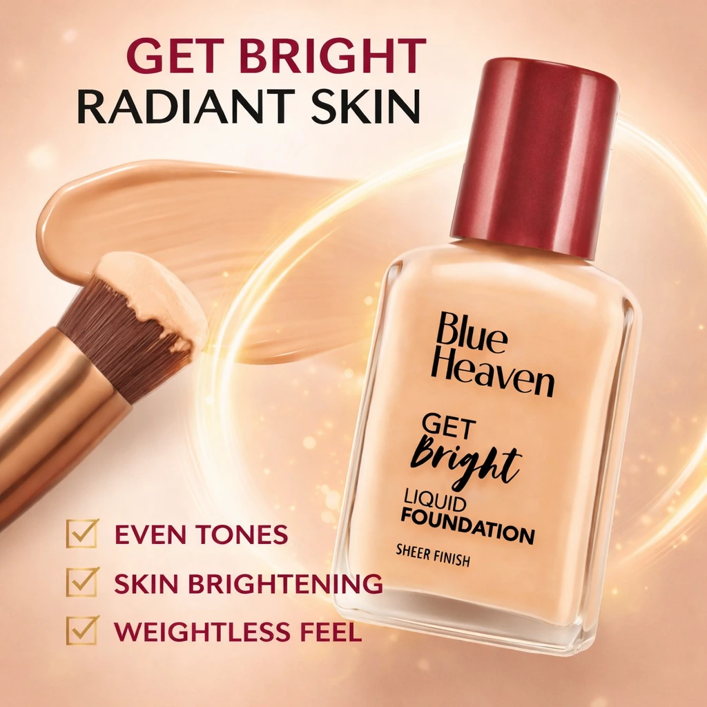 Blue Heaven Get Bright Liquid Foundation 30ml - Image 2