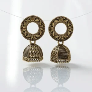 Antique Brass Jhumka Earrings