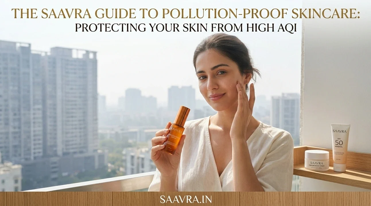 The Saavra Guide to Pollution-Proof Skincare: Protecting Your Skin from High AQI