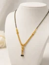 Gold Plated Black Beads Traditional Mangalsutra for Women