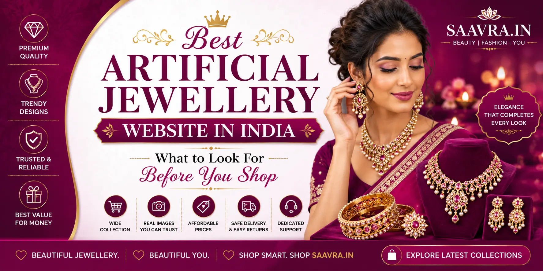 SAAVRA.IN: The Best Artificial Jewellery Website in India for Elegant Shopping