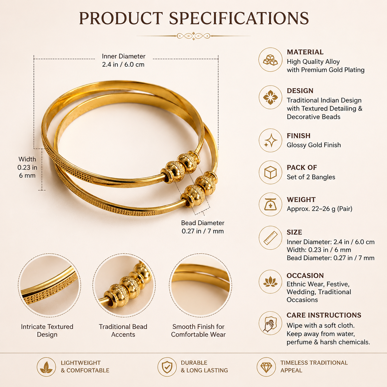 Traditional Gold Plated Designer Openable Kada Bangles for Women
