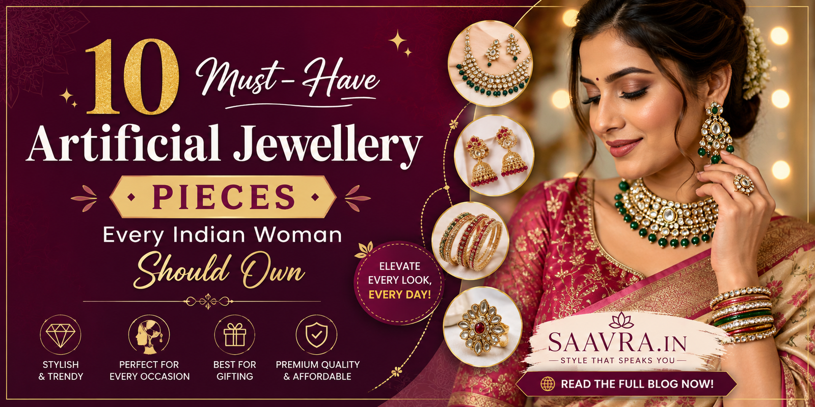 10 Must-Have Artificial Jewellery Pieces Every Indian Woman Should Own