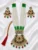 Green Beaded Kundan Bridal Long Necklace Set with Earrings & Dori Tassel