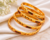 Traditional Gold Plated Meenakari Bangles Set for Women | Designer Leaf Pattern Daily Wear Bangles (Set of 4)