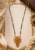 Traditional Gold Plated Black Beads Mangalsutra with Antique Designer Pendant for Women