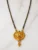 Traditional Gold Plated Black Beads Mangalsutra with Antique Designer Pendant for Women