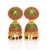 Handcrafted Meenakari Jhumka Earrings – Traditional Indian Floral Enamel