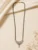 Designer Silver Tone Mangalsutra Pendant Necklace with Black Beads for Women