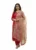 Embroidered Silk Straight Kurta with Floral Organza Dupatta