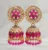 Kundan Floral Jhumka Earrings