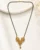 Gold Plated Floral Black Beads Mangalsutra for Women with American Diamond Design
